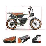 Electric Ebike Multi Rider Wide Tire Aluminum Frame Long Range Urban Commuter Factory Price Power Machine